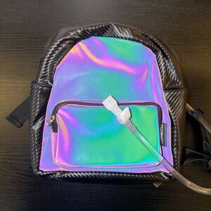 NWOT Anti-Theft Rainbow Reflective Hydration Pack
